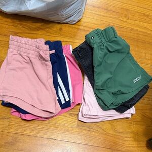 Six pairs of girls shorts